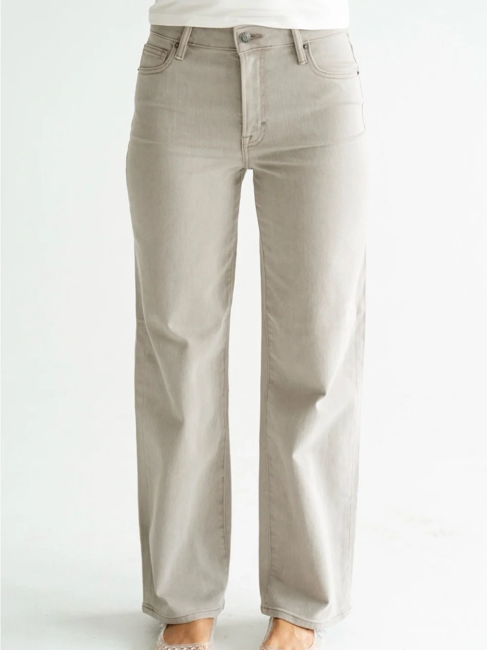 CJLA Dylan Dad Jeans in Stone